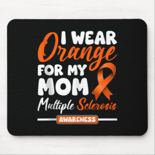 I Wear Orange For My Mum Multiple Sclerosis Awaren Mouse Mat