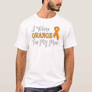 I Wear Orange For My Mum (Orange Ribbon) T-Shirt