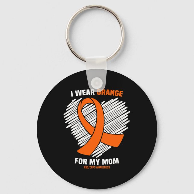 I Wear Orange For My Mum RSDCRPS Awareness  Key Ring (Front)