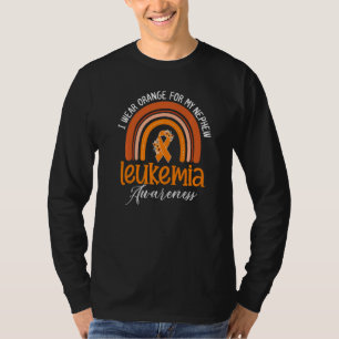 I Wear Orange For My Nephew Leukemia Awareness Ra T-Shirt