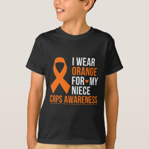 I Wear Orange For My Niece Rsd Crps Awareness Mont T-Shirt