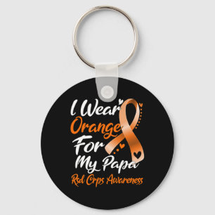 I Wear Orange For My Papa Rsd Crps Awareness Key Ring