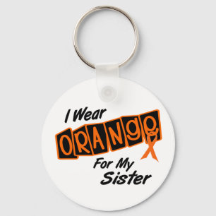 I Wear Orange For My SISTER 8 Key Ring