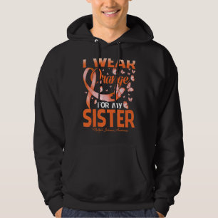 I Wear Orange For My Sister Multiple Sclerosis Awa Hoodie
