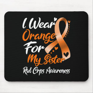I Wear Orange For My Sister Rsd Crps Awareness 1  Mouse Mat