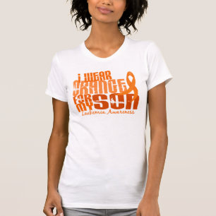 I Wear Orange For My Son 6.4 Leukaemia T-Shirt