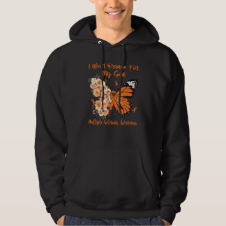 I Wear Orange For My Son Multiple Sclerosis Awaren Hoodie