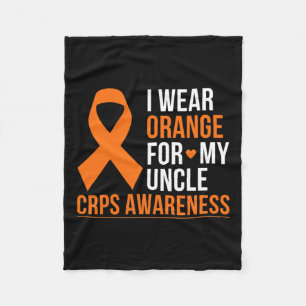 I Wear Orange For My Uncle Rsd Crps Awareness Mont Fleece Blanket