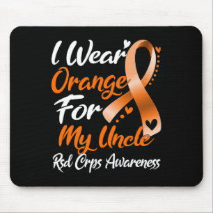 I Wear Orange For My Uncle Rsd Crps Awareness Mouse Mat