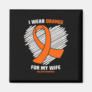 I Wear Orange For My Wife Rsdcrps Awareness Magnet