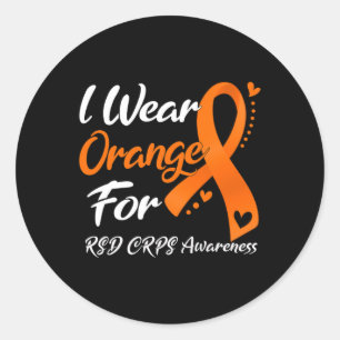 I Wear Orange For Rsd Crps Awareness 1 Classic Round Sticker