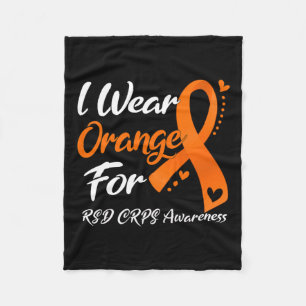 I Wear Orange For Rsd Crps Awareness 1  Fleece Blanket
