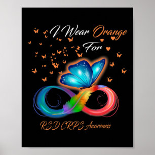 I Wear Orange For Rsd Crps Awareness 2  Poster