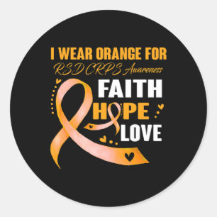 I Wear Orange For Rsd Crps Awareness Gifts Classic Round Sticker