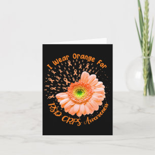 I Wear Orange For Rsd Crps Awareness Survivor Figh Card