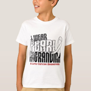I Wear Pearl For My Grandma 6 Lung Cancer T-Shirt