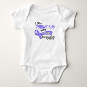 I Wear Periwinkle 42 Grandpa Oesophageal Cancer Baby Bodysuit
