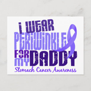 I Wear Periwinkle Daddy 6.4 Stomach Cancer Postcard