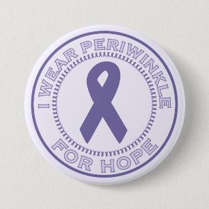 I Wear Periwinkle For Hope 7.5 Cm Round Badge