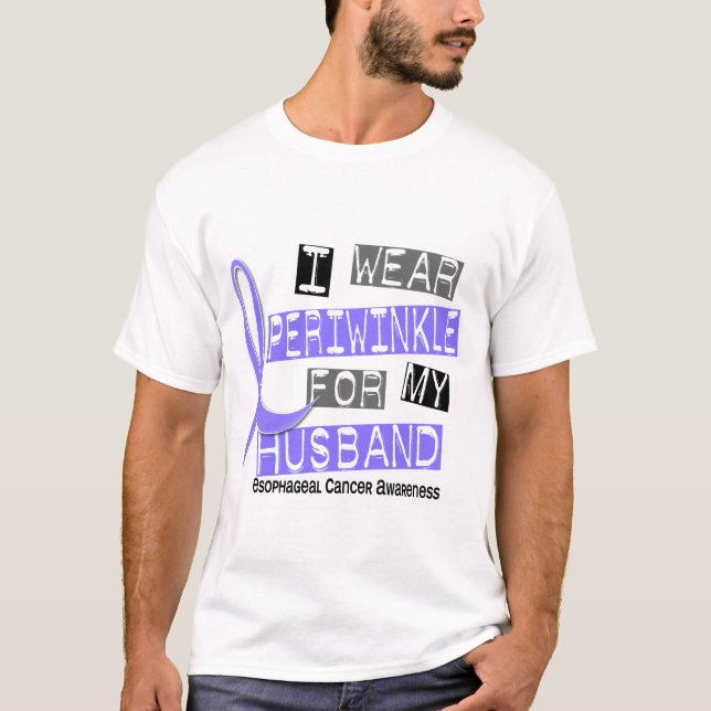I Wear Periwinkle For My Husband Oesophageal T-Shirt (Front)