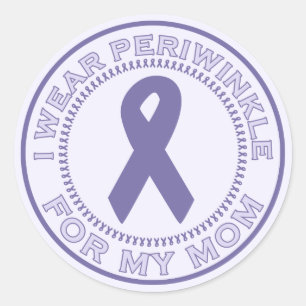 I Wear Periwinkle For My Mum Classic Round Sticker