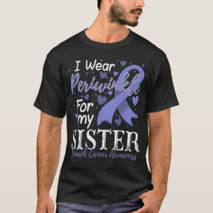 I Wear Periwinkle For My Sister Stomach Cancer Awa T-Shirt