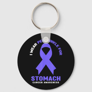 I Wear Periwinkle For Stomach Cancer Awareness Key Ring