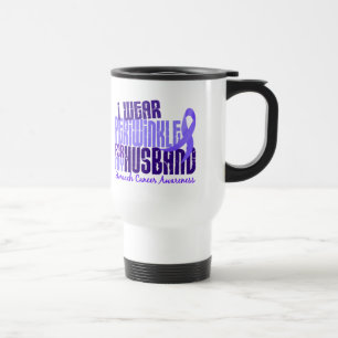 I Wear Periwinkle Husband 6.4 Stomach Cancer Travel Mug