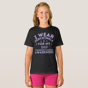 I Wear Periwinkle Stomach Cancer Customise T-Shirt