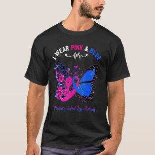 I Wear Pink And Blue For Pregnancy Infant Loss Awa T-Shirt