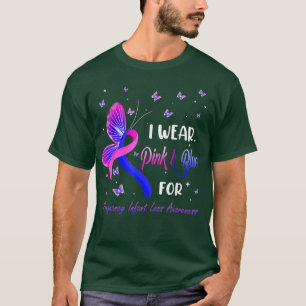 I Wear Pink And Blue For Pregnancy Infant Loss Awa T-Shirt