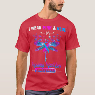 I Wear Pink And Blue Pregnancy Infant Loss Awarene T-Shirt
