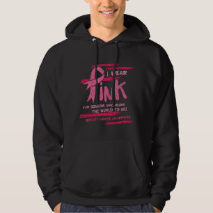 I Wear Pink Breast Cancer Awareness Family Matchin Hoodie
