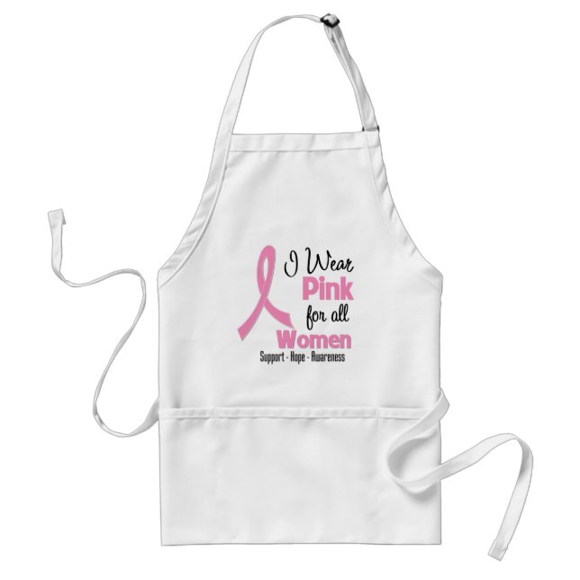 I Wear Pink For All Women - Breast Cancer Standard Apron (Front)