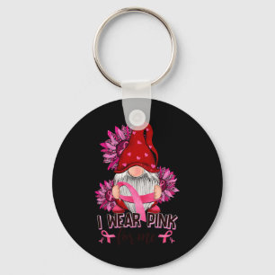 I Wear-Pink For Me Breast Cancer Awareness Gnome S Key Ring