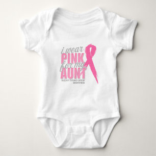 I Wear Pink For My Aunt Baby Bodysuit