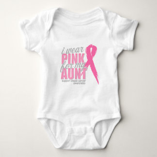 I Wear Pink For My Aunt Baby Bodysuit