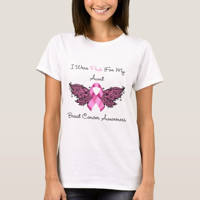 I Wear Pink For My Aunt... T-Shirt (Front)