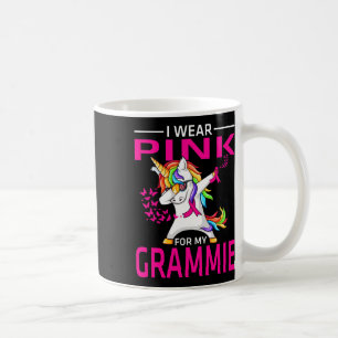 I Wear Pink For My Grammie Breast Cancer Awareness Coffee Mug