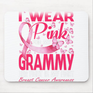 I Wear Pink For My Grammy Breast Cancer Awareness Mouse Mat