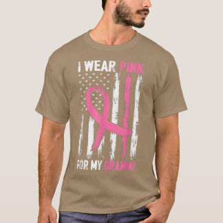 I Wear Pink For My Grammy Breast Cancer Awareness  T-Shirt