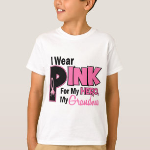 I Wear Pink For My Grandma 19 BREAST CANCER T-Shirt