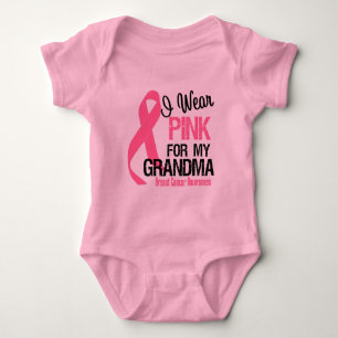 I Wear Pink For My Grandma Baby Bodysuit