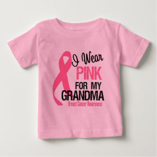 I Wear Pink For My Grandma Baby T-Shirt