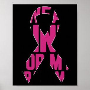 I Wear Pink For My Grandma Breast Cancer Awareness Poster