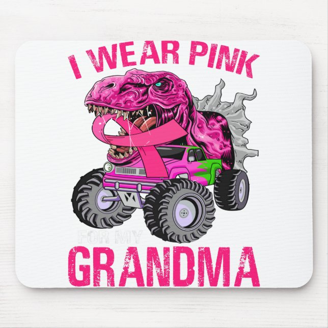 I Wear Pink For My Grandma Breast Cancer Mouse Mat (Front)