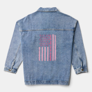 I wear Pink for my Grandma Denim Jacket
