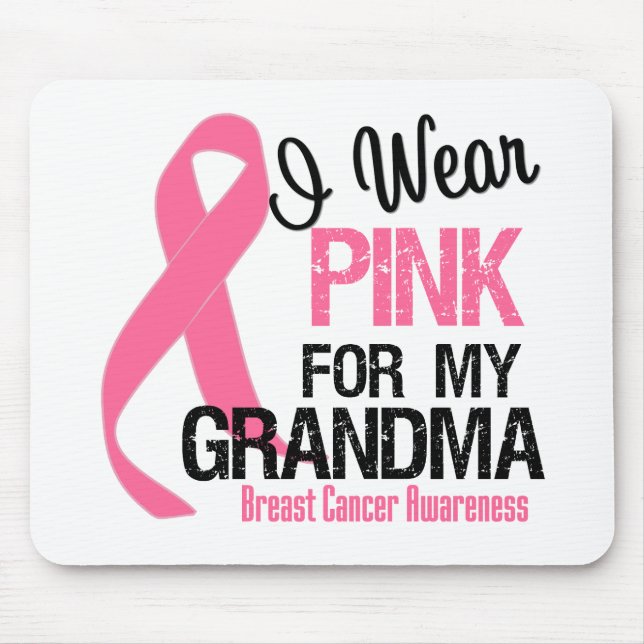 I Wear Pink For My Grandma Mouse Mat (Front)