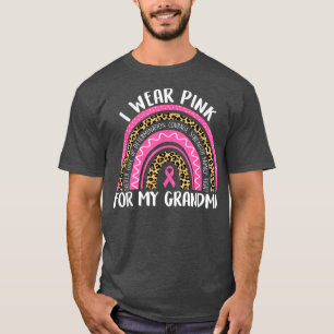 I wear Pink For My Grandma Rainbow Breast Cancer A T-Shirt