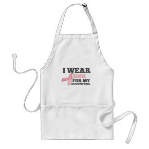 I WEAR PINK FOR MY GRANDMOTHER Breast Cancer Standard Apron